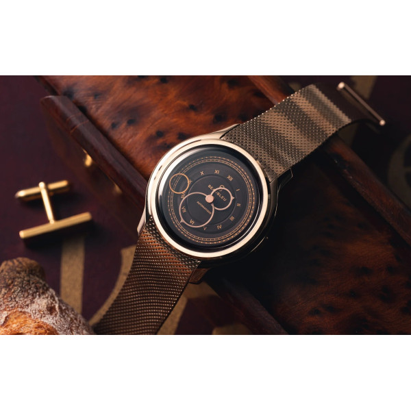 Montre Beaubleu La Pièce n°1 Moka Bracelet cuir Marron Grainé