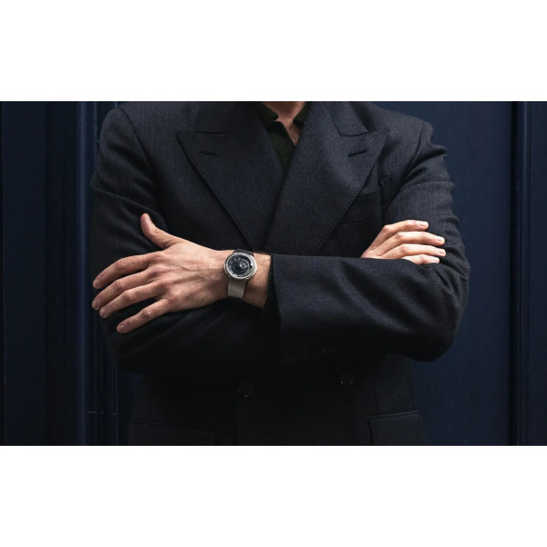 Montre Beaubleu La Pièce n°2 Noir Bracelet Cuir Noir Grainé