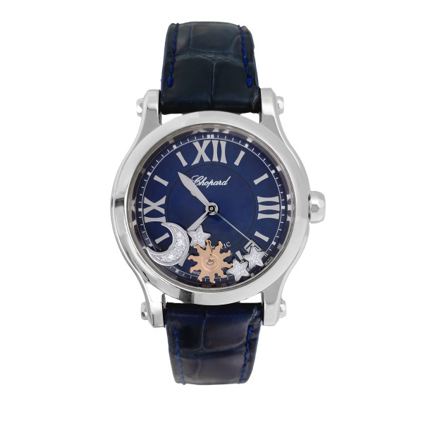 Montre Occasion Chopard Happy Sport Soleil Lune Etoiles Diamants