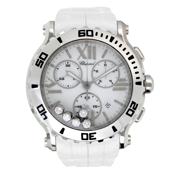 Montre Occasion Chopard Happy Sport Acier 5 Diamants Mobiles