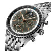Montre Breitling Navitimer B19 Chronograph 43 Perpetual Calendar Cadran anthracite Bracelet Acier inoxydable