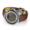 Montre Breitling Navitimer B19 Chronograph 43 Perpetual Calendar Cadran anthracite Bracelet Cuir d’alligator