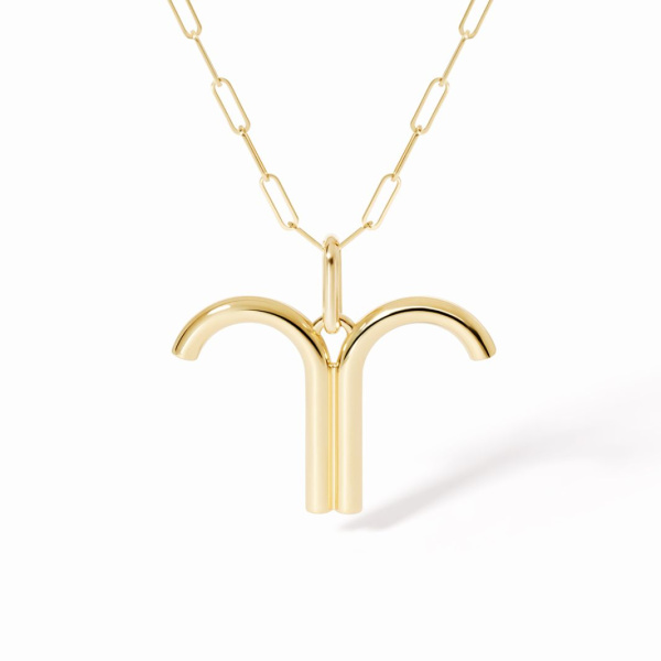 Pendentif Dinh Van Bélier grand modèle Or Jaune