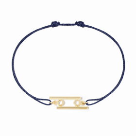 Bracelet Dinh Van cordon Cancer Or Jaune