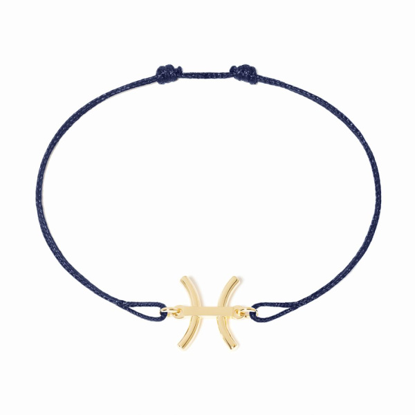 Bracelet Dinh Van cordon Poisson Or Jaune