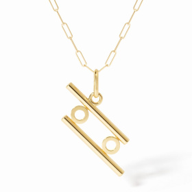 Pendentif Dinh Van Cancer grand modèle Or Jaune