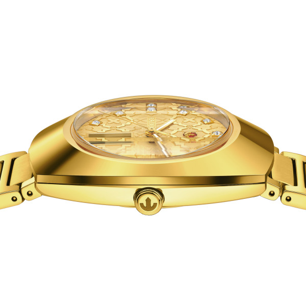 Montre Rado Diastar Original Automatique Cadran Jaune Bracelet Doré