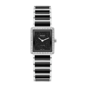 Montre Rado Integral Diamonds Quartz Cadran Noir Bracelet Noir