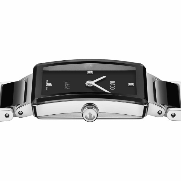 Montre Rado Integral Diamonds Quartz Cadran Noir Bracelet Noir