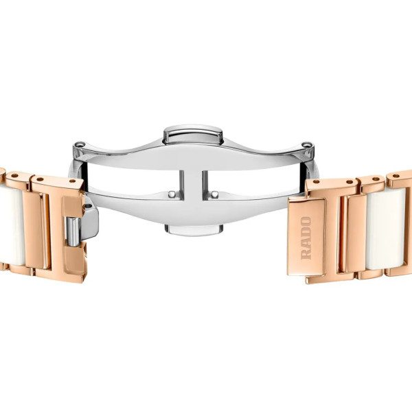 Montre Rado Integral Diamonds Quartz Cadran Blanc Bracelet Blanc