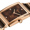 Montre Rado Integral Diamonds Quartz Cadran Brun Bracelet Brun