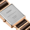 Montre Rado Integral Diamonds Quartz Cadran Brun Bracelet Brun