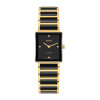Montre Rado Integral Diamonds Quartz Cadran Noir Bracelet Noir