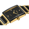 Montre Rado Integral Diamonds Quartz Cadran Noir Bracelet Noir