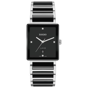 Montre Rado Integral Diamonds Quartz Cadran Noir Bracelet Noir