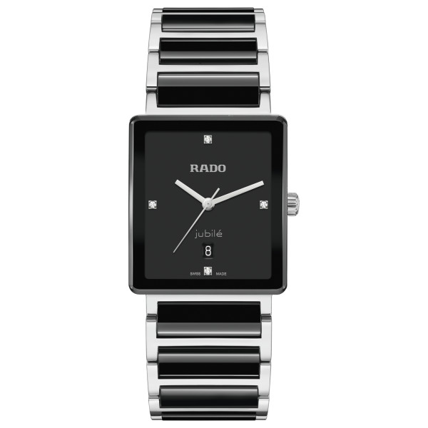 Montre Rado Integral Diamonds Quartz Cadran Noir Bracelet Noir