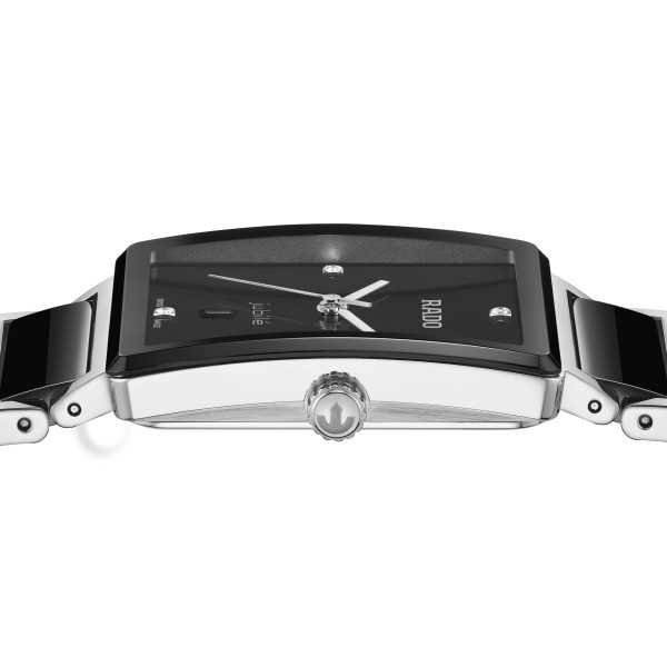 Montre Rado Integral Diamonds Quartz Cadran Noir Bracelet Noir
