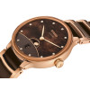 Montre Rado Centrix Moonphase Quartz Cadran Brun Bracelet Brun
