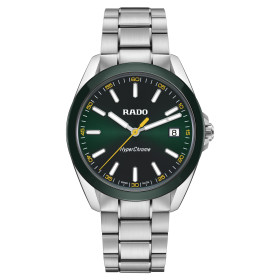 Montre Rado Hyperchrome Quartz Cadran Vert Bracelet Argenté