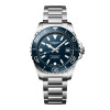 Montre Longines Hydroconquest 39 mm Automatique Cadran Bleu laqué poli Bracelet Acier