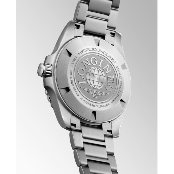 Montre Longines Hydroconquest 42 mm Automatique Cadran Vert laqué poli Bracelet Acier