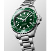 Montre Longines Hydroconquest 42 mm Automatique Cadran Vert laqué poli Bracelet Acier