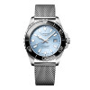 Montre Longines Hydroconquest 42 mm Automatique Cadran Bleu givré soleillé Bracelet Acier Maille Milanaise
