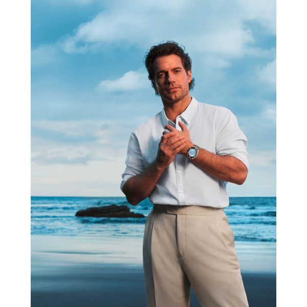 Montre Longines Hydroconquest 42 mm Automatique Cadran Bleu givré soleillé Bracelet Acier Maille Milanaise