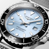 Montre Longines Hydroconquest 42 mm Automatique Cadran Bleu givré soleillé Bracelet Acier Maille Milanaise