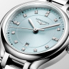 Montre Longines primaluna 30 mm Quartz Cadran Bleu menthe soleillé Bracelet Acier