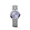 Montre Longines primaluna 30 mm Quartz Cadran Mauve lavande soleillé Bracelet Acier