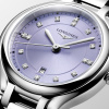 Montre Longines primaluna 30 mm Quartz Cadran Mauve lavande soleillé Bracelet Acier