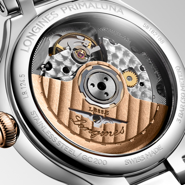 Montre Longines Longines primaluna 34 mm Automatique Cadran Argenté "soleil" Bracelet