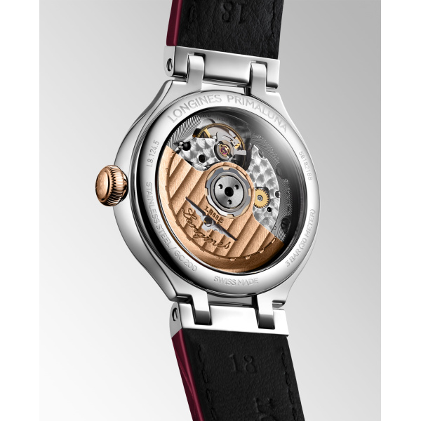 Montre Longines Longines primaluna 34 mm Automatique Cadran Argenté "soleil" Bracelet