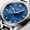 Montre Longines Longines primaluna 34 mm Automatique Cadran Nacre bleue lumineuse Bracelet Acier