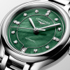 Montre Longines Longines primaluna 34 mm Automatique Cadran Nacre vert vif Bracelet Acier