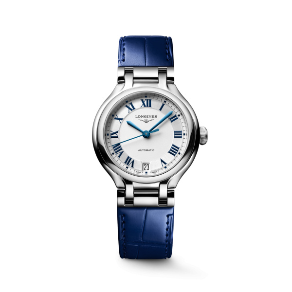 Montre Longines Longines primaluna 34 mm Automatique Cadran Argenté "soleil" Bracelet