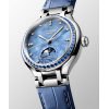 Montre Longines Longines primaluna moonphase 34 mm Automatique Cadran Nacre bleue Bracelet