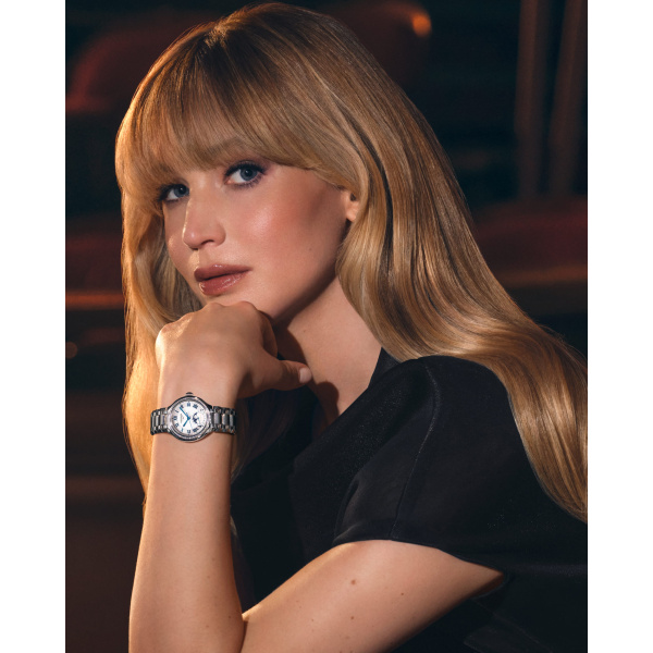 Montre Longines Longines primaluna moonphase 34 mm Automatique Cadran Argenté Bracelet Acier