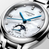 Montre Longines Longines primaluna moonphase 34 mm Automatique Cadran Nacre blanche Bracelet Acier