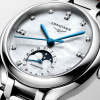 Montre Longines Longines primaluna moonphase 34 mm Automatique Cadran Nacre blanche Bracelet