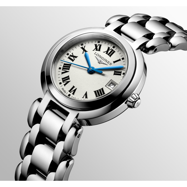 Montre Longines Longines primaluna 26.50 mm Quartz Cadran Argenté Bracelet Acier