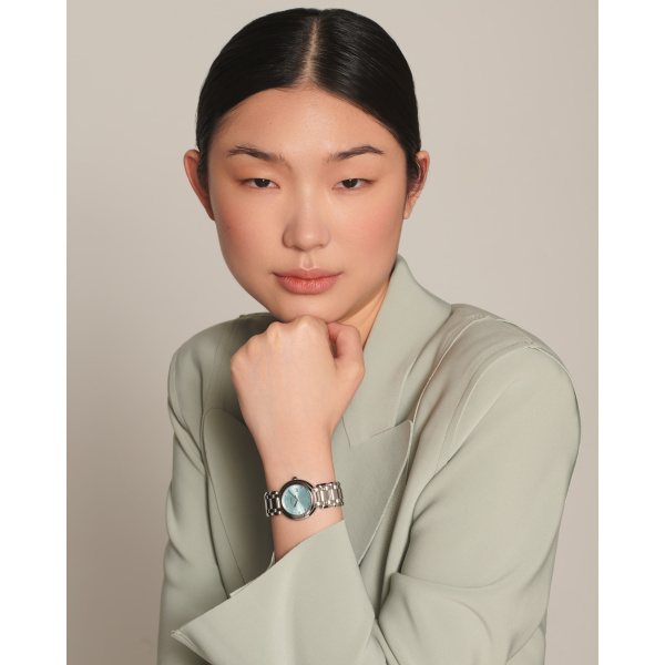 Montre Longines Longines primaluna 30 mm Quartz Cadran Bleu soleillé Bracelet Acier