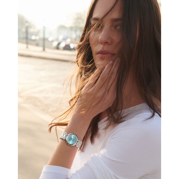 Montre Longines Longines primaluna 30 mm Automatique Cadran Bleu soleillé Bracelet Acier