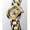 Montre Longines Primaluna Moonphase Cadran Doré Bracelet Acier Coiffe Or Rose