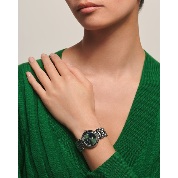 Montre Longines Longines primaluna moonphase 30.50 mm Quartz Cadran Vert Bracelet Acier