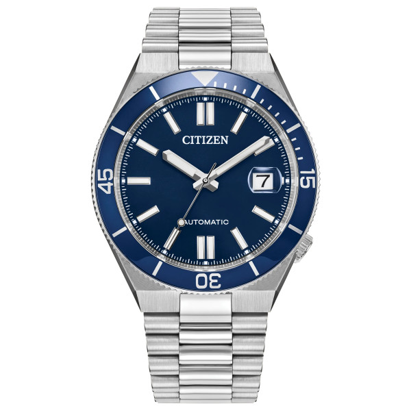 Montre Citizen Tsuyosa 40mm Shore Cadran Bleu Bracelet Acier