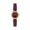 Montre Tissot Lovely Round Quartz Cadran Bleu Bracelet Cuir Bordeaux