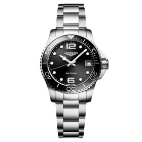 Montre Longines Hydroconquest Cadran Noir Bracelet Acier 32mm