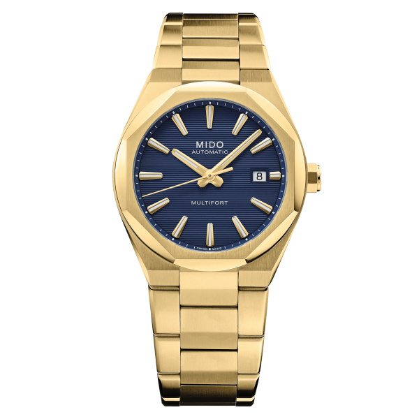 Montre Mido Multifort 8 One Crown Cadran Bleu Bracelet Acier inoxydable